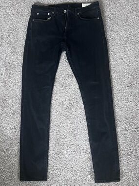 rag & bone Men's Black Skinny Jeans